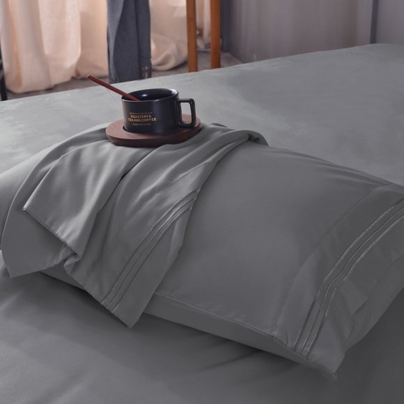 Cool Bamboo Collection Lux Sheet Set - California King - Various Colors - Picture 4 of 6